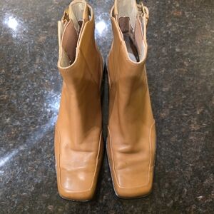 Joan & David Tan Ankle Boots